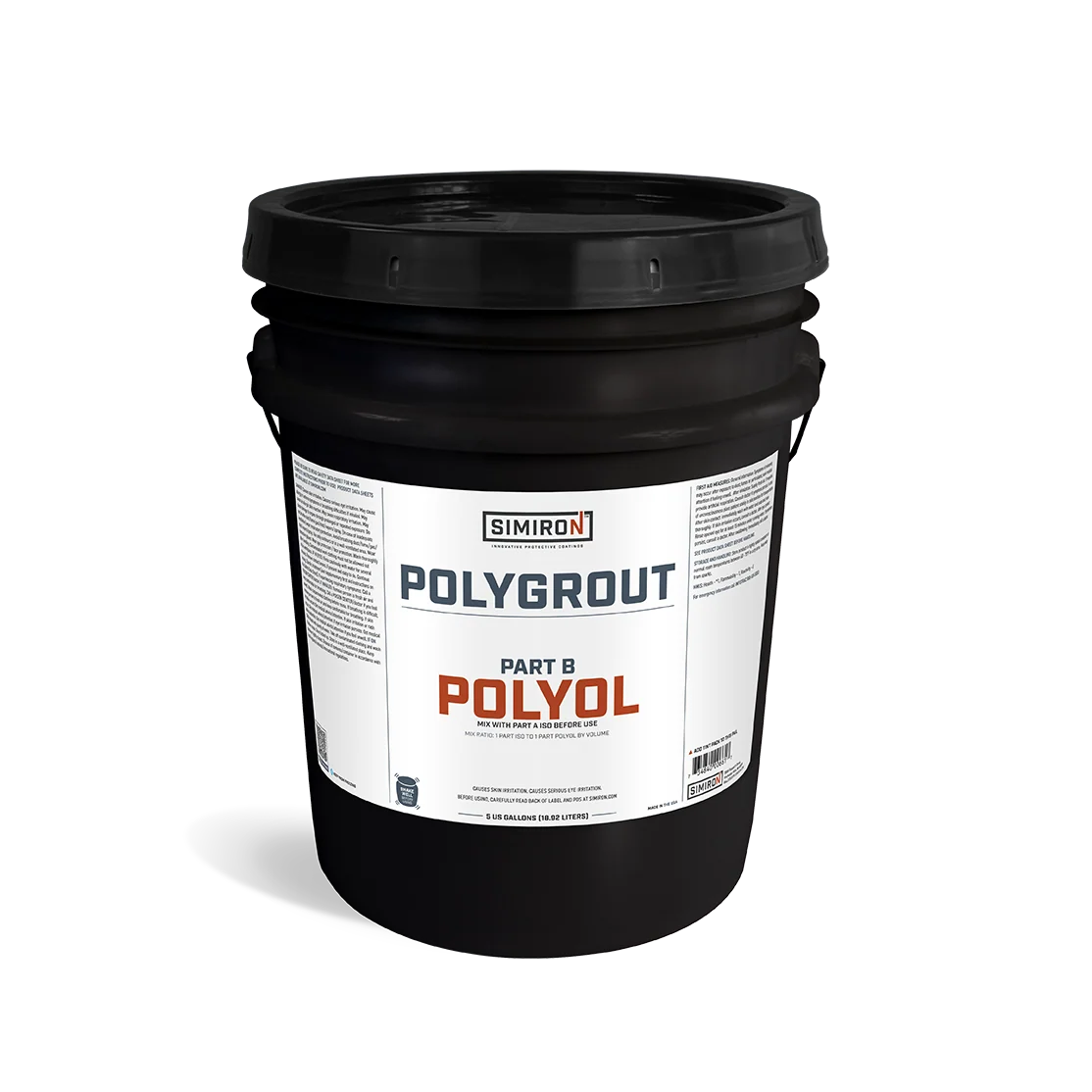 Polygrout Neutral Part B Polyol 5 Gallon